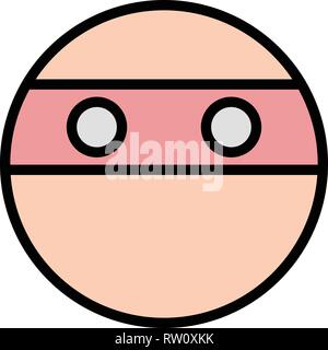 Ninja Emoji Vector Icon Sign Icon Vector Illustration For Personal And Commercial Use... Clean Look Trendy Icon... Stock Vector