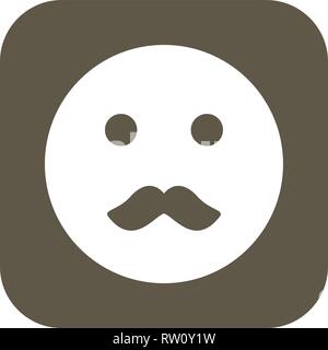 Moustache Emoji Vector Icon Sign Icon Vector Illustration For Personal And Commercial Use... Clean Look Trendy Icon... Stock Vector