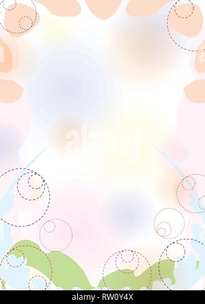Abstract spring pastel background in half-light tones, part 2, vector illustration eps 10.0 Stock Vector