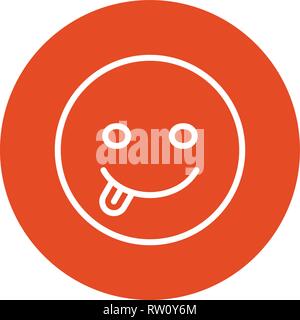 Tongue Emoji Vector Icon Sign Icon Vector Illustration For Personal And Commercial Use... Clean Look Trendy Icon... Stock Vector
