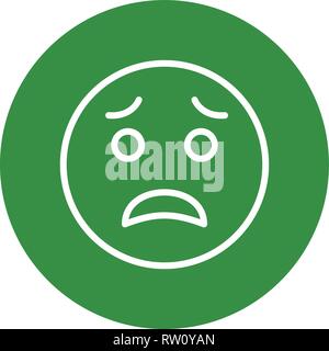 Scared face linear icon. Smiley with open mouth. Thin line illustration.  Screaming emoticon. Contour symbol. Vector isolated outline drawing 3769921  Vector Art at Vecteezy