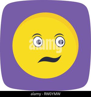 Confused Emoji Vector Icon Sign Icon Vector Illustration For Personal And Commercial Use... Clean Look Trendy Icon... Stock Vector
