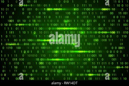 Abstract Technology Binary code Background.Digital binary data and Secure Data Concept Stock Vector