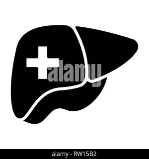 Liver Icon, Vector Illustration, Healthcare Outline Stock Photo