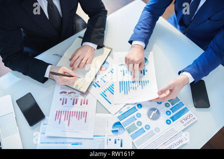 Analyzing statistics Stock Photo