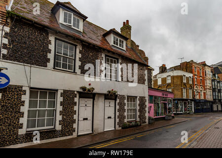 Margate old town, within a short walk from the Tuner Contemorary and Droit house Stock Photo