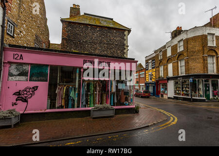 Margate old town, within a short walk from the Tuner Contemorary and Droit house Stock Photo