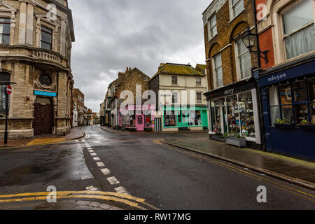 Margate old town, within a short walk from the Tuner Contemorary and Droit house Stock Photo