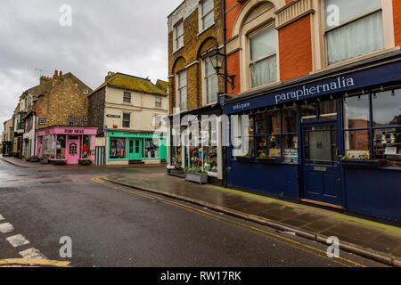 Margate old town, within a short walk from the Tuner Contemorary and Droit house Stock Photo