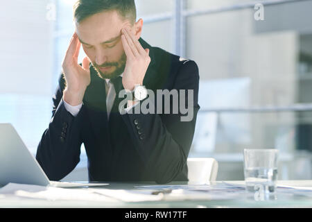 Having headache Stock Photo