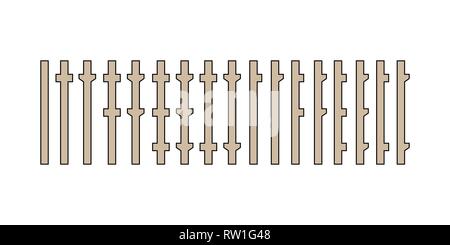 Set of different types of pillar. Engineering drawing. Vector illustration. Construction industry Stock Vector