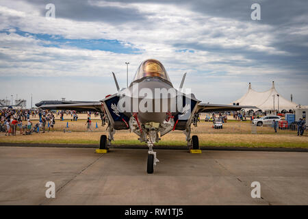 Avalon, Melbourne, Australia - Mar 3, 2019: F-35 military fighter jet Stock Photo