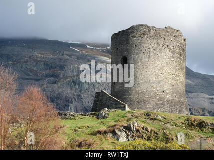 Dolbadarn Castle, near Llanberis, Snowdonia, Wales Stock Photo