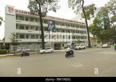 Headquarter of Communist youth in HO Chi Minh Stock Photo