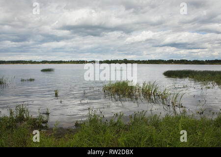 Volga River near Yaroslavl, Russia. Stock Photo