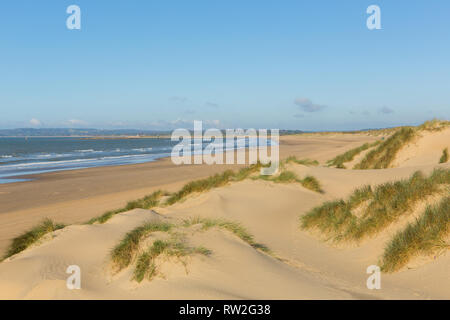 Camber Sands beach East Sussex UK a beautiful sandy beach near Rye and Hastings Stock Photo