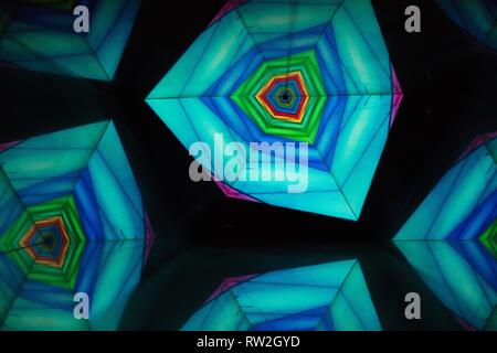 A colorful kaleidoscopic background. Stock Photo