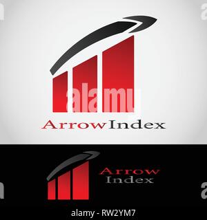 This is a logo that draws a percentage index and there are also arrows. This logo is very suitable for use in the fields of economics, finance. Stock Vector