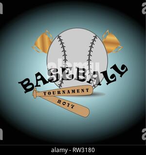 This logo describes baseball sports. This logo is suitable for use in the field of sports or can also be used for business purposes such as brands. Stock Vector