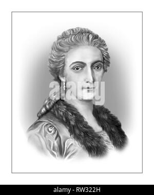 Maria Gaetana Agnesi 1718-1799 Italian Mathematician Philosopher Stock Photo