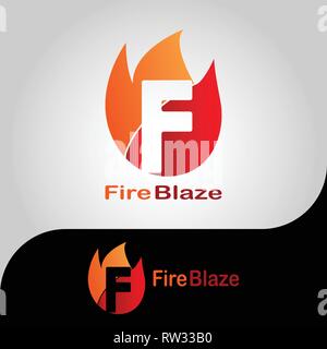 This logo has a picture of fire. This logo is good for use as a company logo engaged in work safety or fire anticipation. Stock Vector