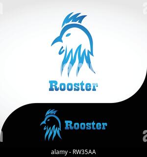 This logo has the head of a rooster. This logo is good for use by a company and business. Or it can also be used as an application logo. Stock Vector