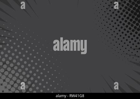 Comic book pop art strip radial backdrop Stock Vector