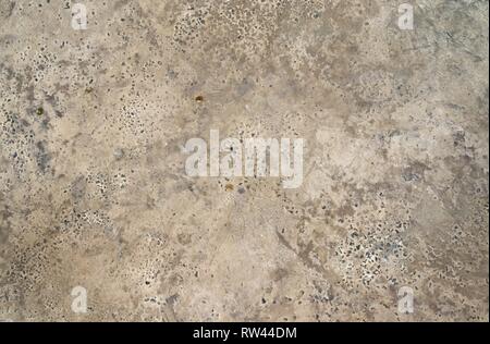 Close up surface of weathered and old cement and concrete walls Stock Photo