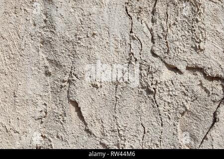 Close up surface of weathered and old cement and concrete walls Stock Photo