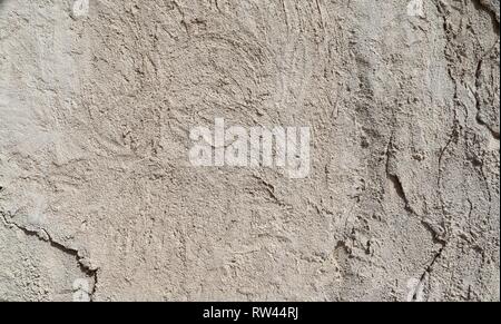 Close up surface of weathered and old cement and concrete walls Stock Photo