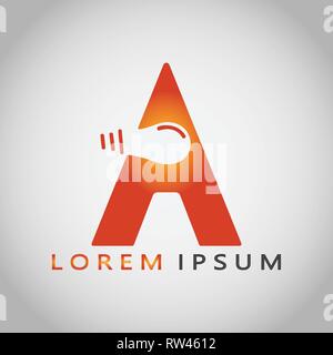 This logo illustrates the letter A with a light bulb in it. This logo is good to use as a company logo engaged in energy resources. Stock Vector