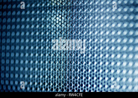 Hexagonal mesh on a blue background. Whole background. Stock Photo