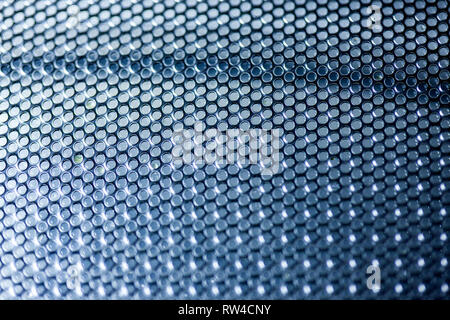 Hexagonal mesh on a blue background. Whole background. Stock Photo