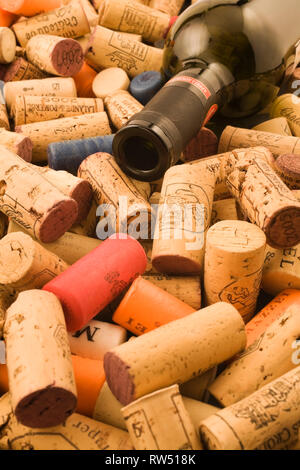 Wine Bottle Corks Stock Photo - Alamy