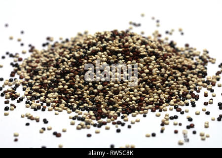 Quinoa three varieties mixture Stock Photo