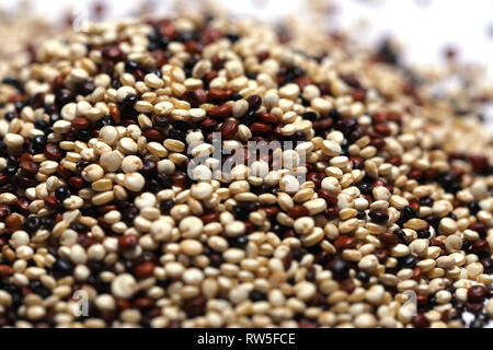 Quinoa three varieties mixture Stock Photo