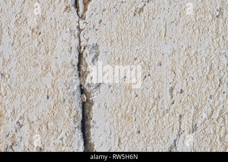 Destruction in Reinforced Concrete Construction. Defects at the Junction of Structural Elements of the Wall Stock Photo