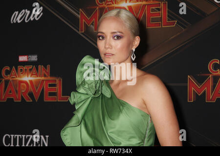 Tati Gabrielle 03/04/2019 The World Premiere of Captain Marvel held at  the El Capitan Theatre in Los Angeles, CA Photo: Cronos/Hollywood News  Stock Photo - Alamy