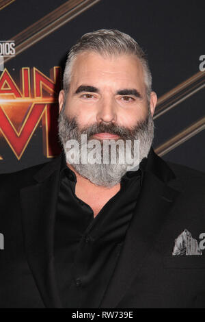 Los Angeles, California, USA. 4th March, 2019. Benjamin Byron Davis 03/04/2019 The World Premiere of 'Captain Marvel' held at the El Capitan Theatre in Los Angeles, CA Photo by Izumi Hasegawa/HollywoodNewsWire.co Credit: Hollywood News Wire Inc./Alamy Live News Credit: Hollywood News Wire Inc./Alamy Live News Stock Photo