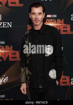 Los Angeles, USA. 04th Mar, 2019. Gavin Rossdale attends the Marvel Studios 'Captain Marvel' premiere on March 04, 2019 in Hollywood, California. Credit: Tsuni/USA/Alamy Live News Stock Photo