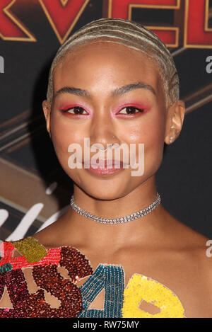 Tati Gabrielle 03/04/2019 The World Premiere of Captain Marvel held at  the El Capitan Theatre in Los Angeles, CA Photo: Cronos/Hollywood News  Stock Photo - Alamy