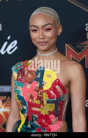 Tati Gabrielle 03/04/2019 The World Premiere of Captain Marvel held at  the El Capitan Theatre in Los Angeles, CA Photo: Cronos/Hollywood News  Stock Photo - Alamy