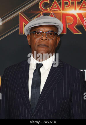 LOS ANGELES, CA - MARCH 4: Samuel L. Jackson, at the world premiere of Marvel Studios’ Captain Marvel at El Capitan Theater in Los Angeles, California on March 4, 2019. Credit: Faye Sadou/MediaPunch Stock Photo