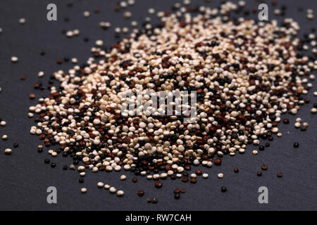 Quinoa three varieties mixture Stock Photo