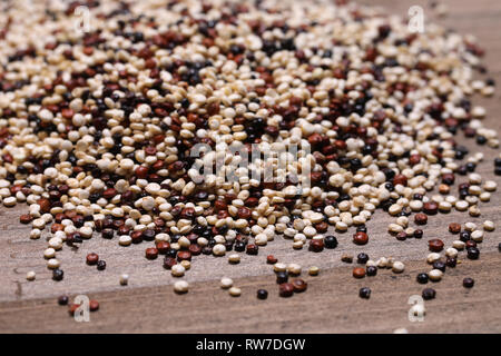 Quinoa three varieties mixture Stock Photo