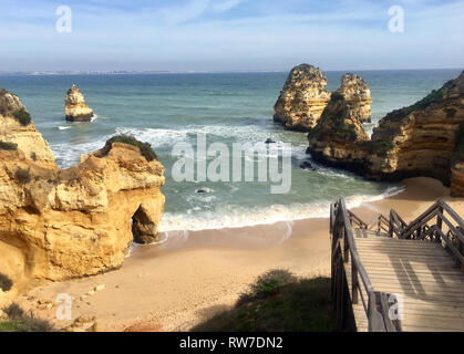 Praia de Camilo, Algarve, Portugal Stock Photo