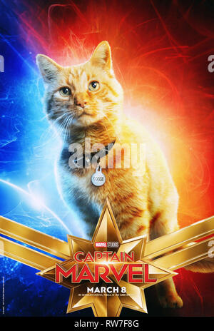 CAPTAIN MARVEL, US character poster, Goose, 2019. © Walt Disney