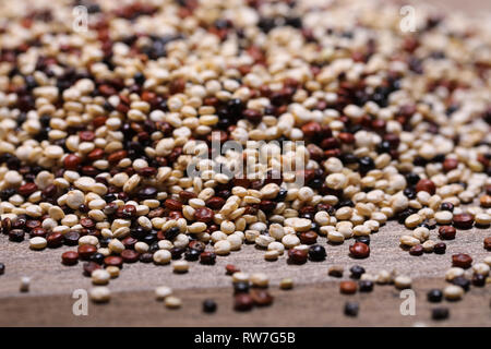 Quinoa three varieties mixture Stock Photo