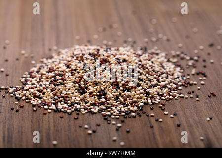 Quinoa three varieties mixture Stock Photo