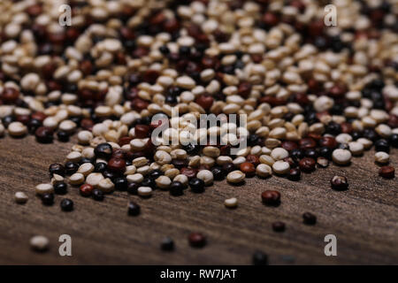 Quinoa three varieties mixture Stock Photo